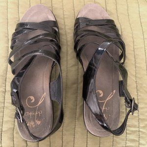 Dansko Black Strappy Sandals, EU 39/ US Women's 8.5